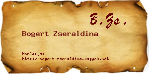 Bogert Zseraldina névjegykártya